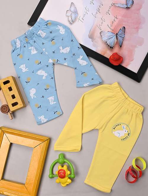 girls pack of 2 printed trousers - 20539280 -  Standard Image - 0