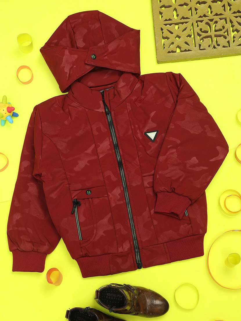 boys hooded regular jacket