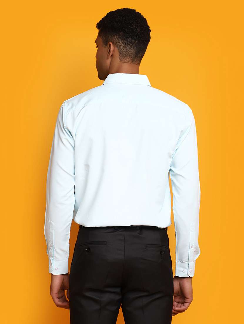 men solid cotton formal shirt - 20539545 -  Standard Image - 3