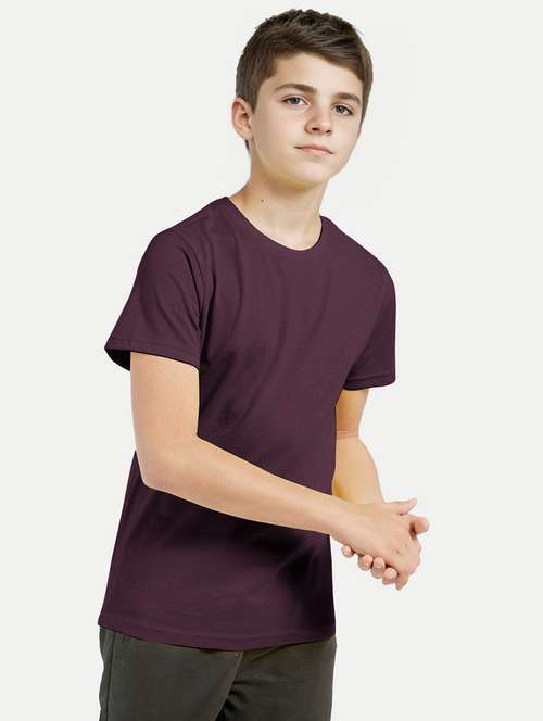 boys purple cotton viscose t-shirt - 20539799 -  Standard Image - 0