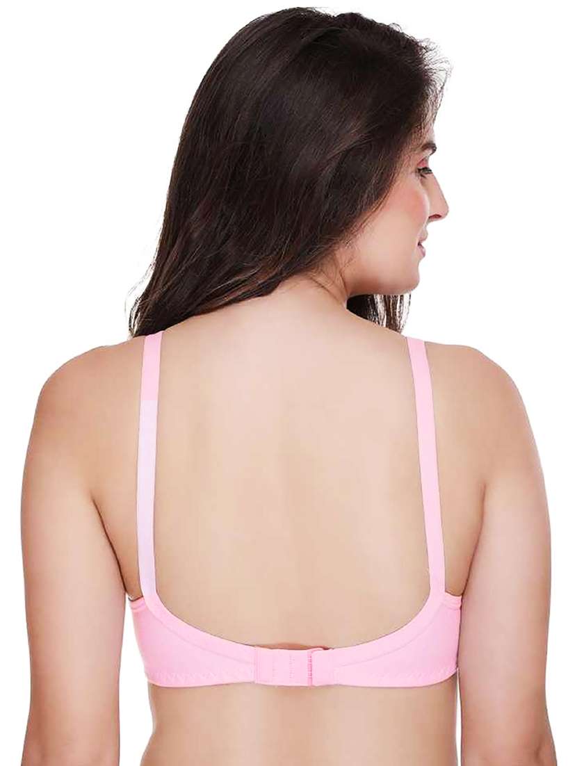 women solid front open bra - 20540151 -  Standard Image - 3