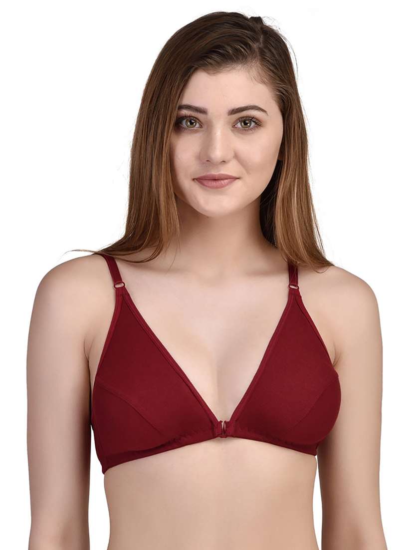 women solid front open bra - 20540153 - Zoom Image - 0