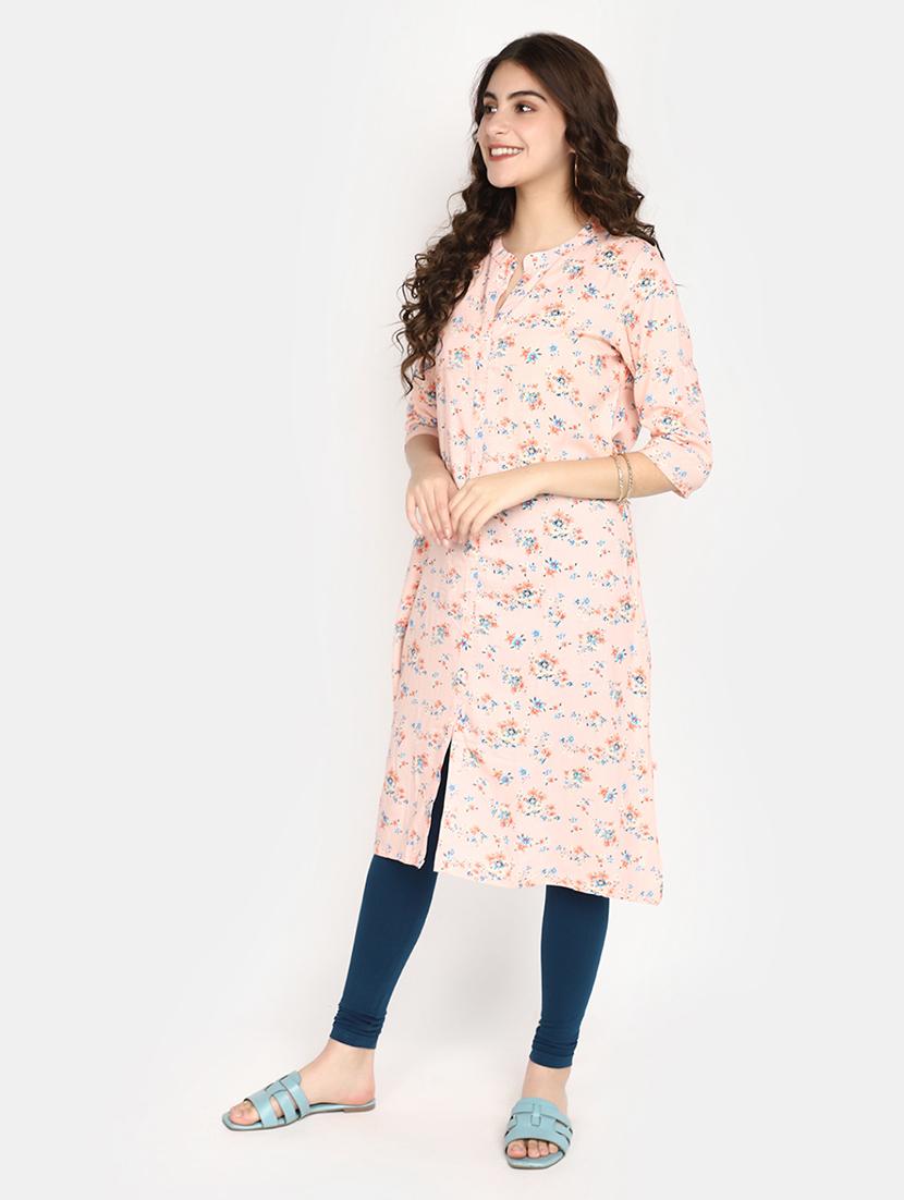 teal cotton churidar leggings - 20541060 - Standard Image - 3