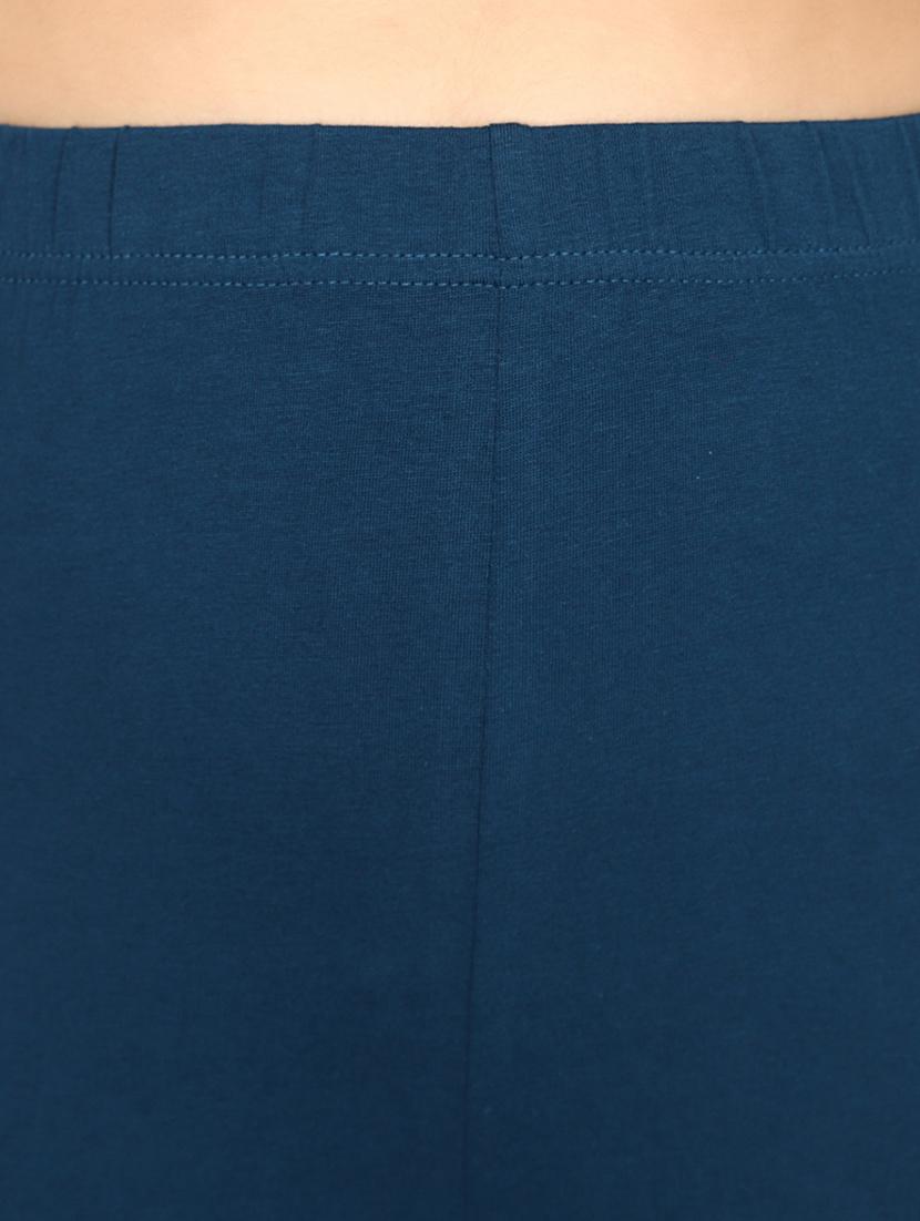 teal cotton churidar leggings - 20541060 - Standard Image - 5