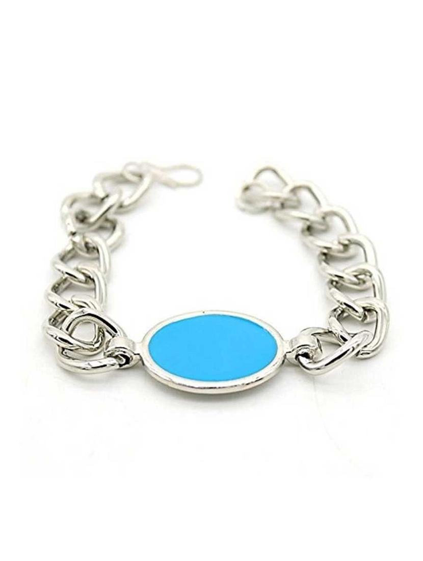 men silver metal bracelet