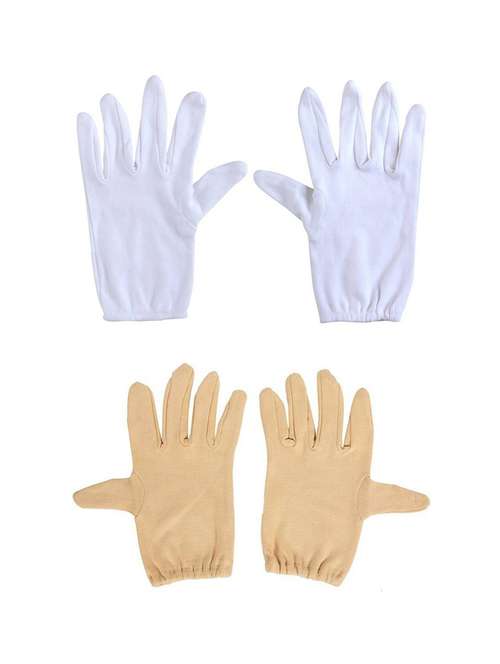women pack of 2 cotton gloves - 20541240 -  Standard Image - 0