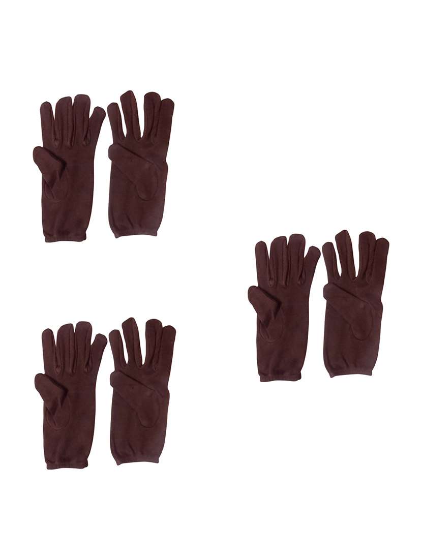  women pack of 3 brown gloves