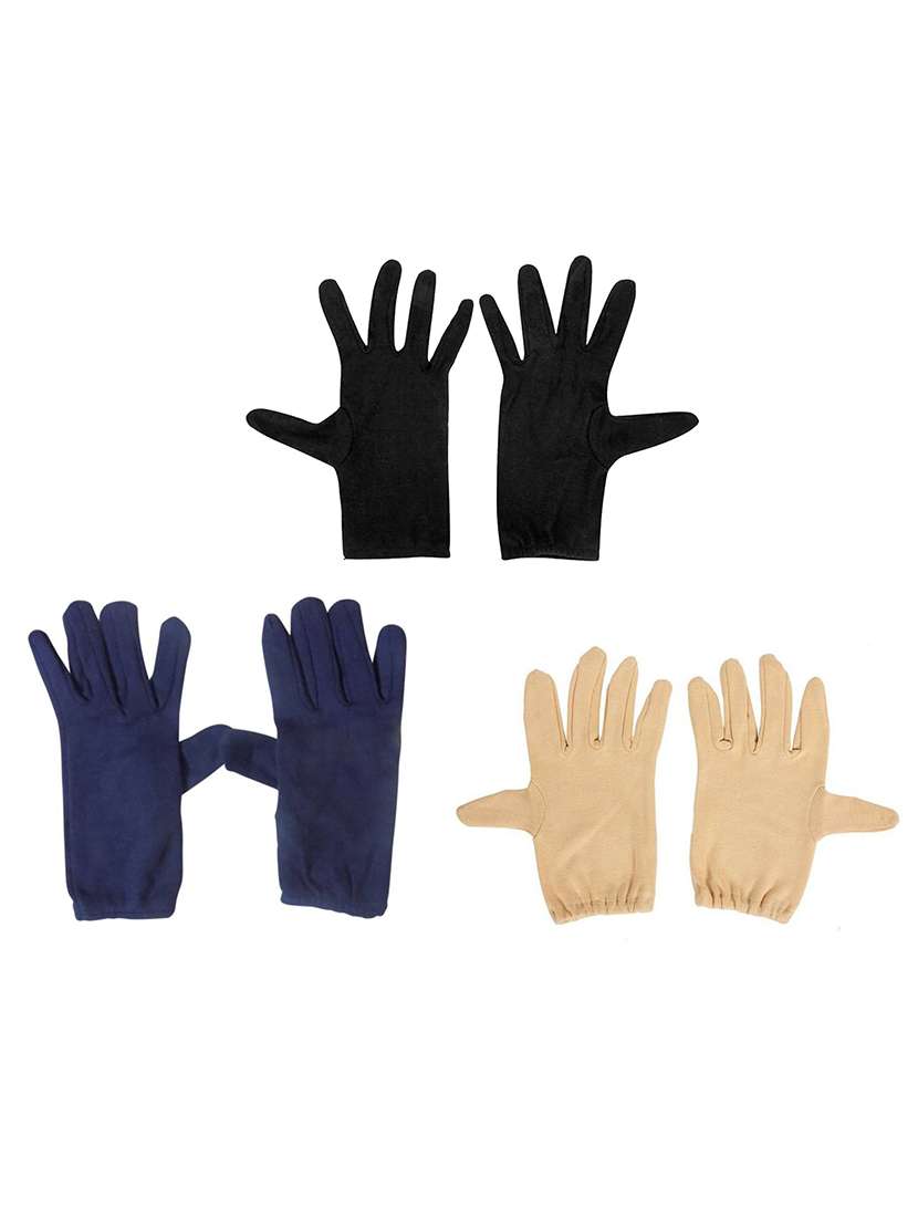  women pack of 3 cotton gloves