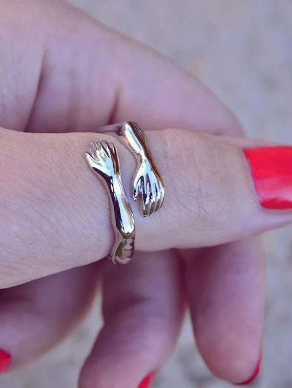 silver metal finger  ring - 20541627 -  Standard Image - 3