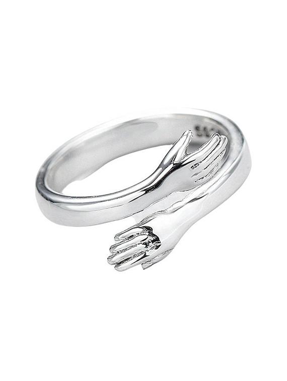 silver adjustable finger ring - 20541693 - Zoom Image - 0