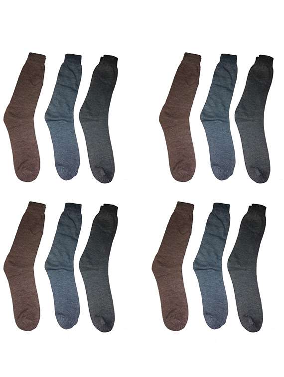 pack of 12 solid sock - 20541699 -  Zoom Image - 0