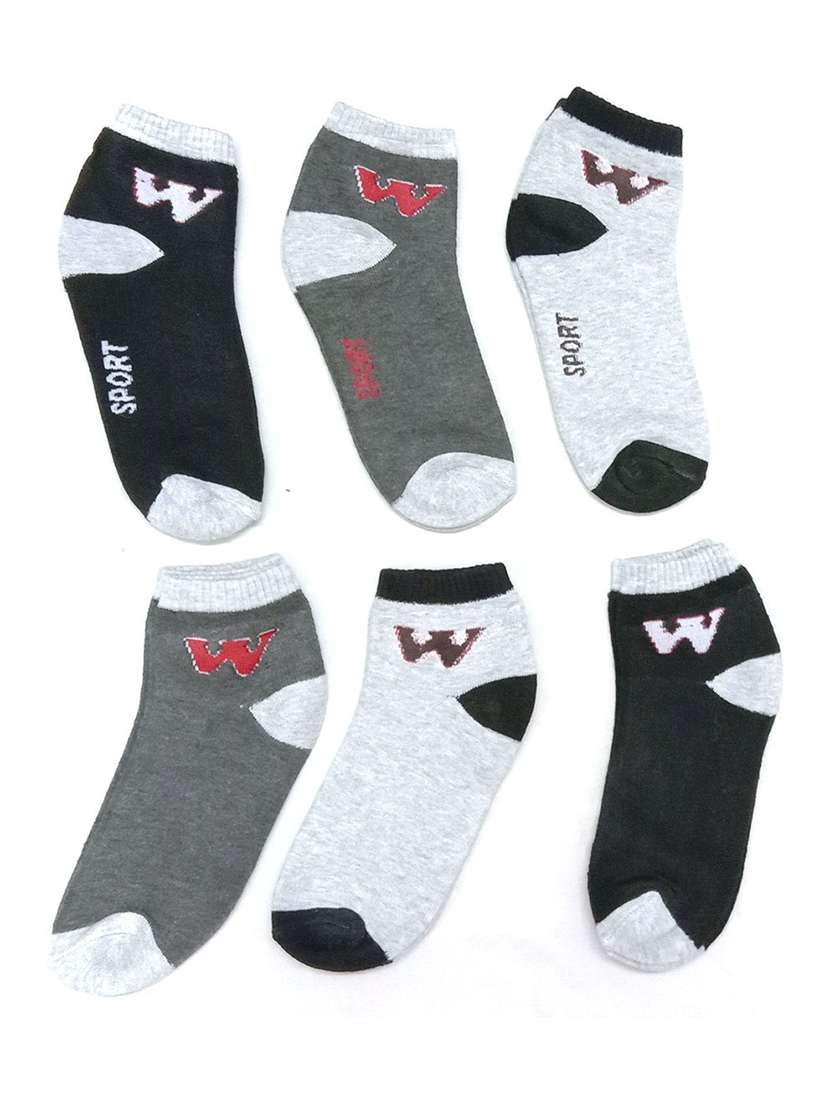 boys pack of 6 cotton socks