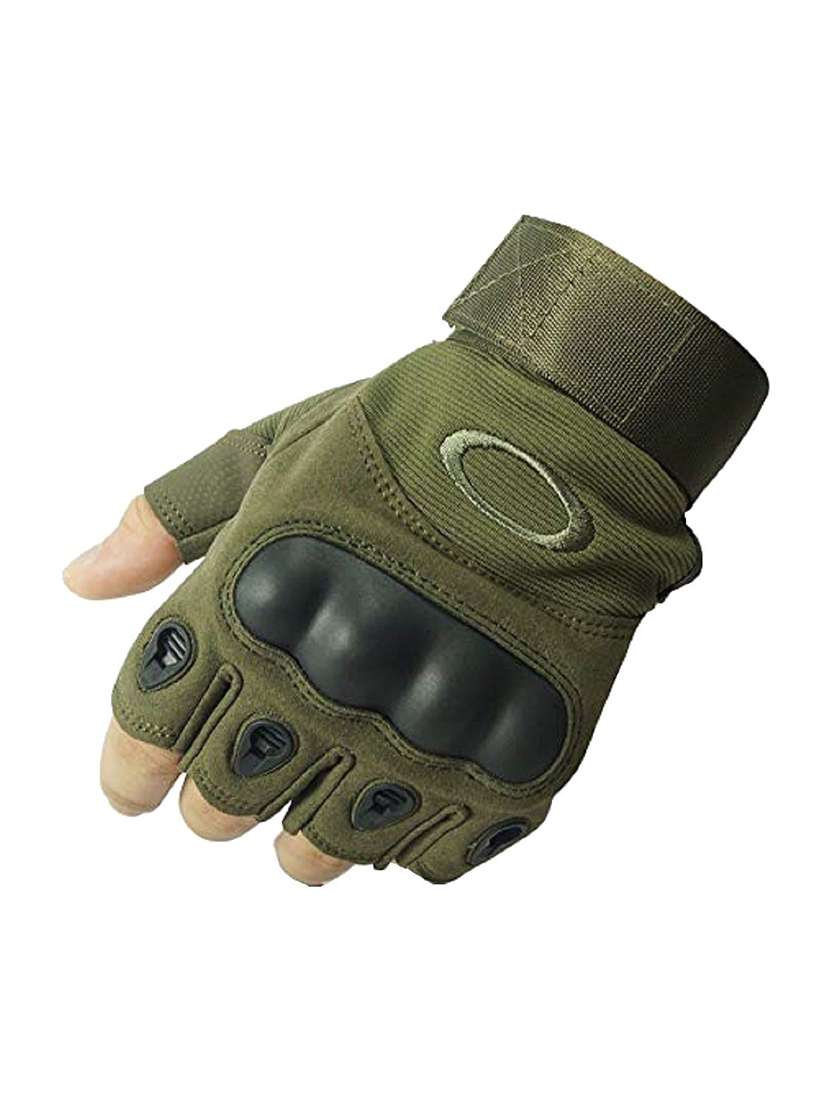 men green nylon gloves