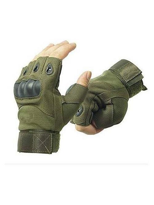 men olive nylon gloves - 20541783 - Standard Image - 0