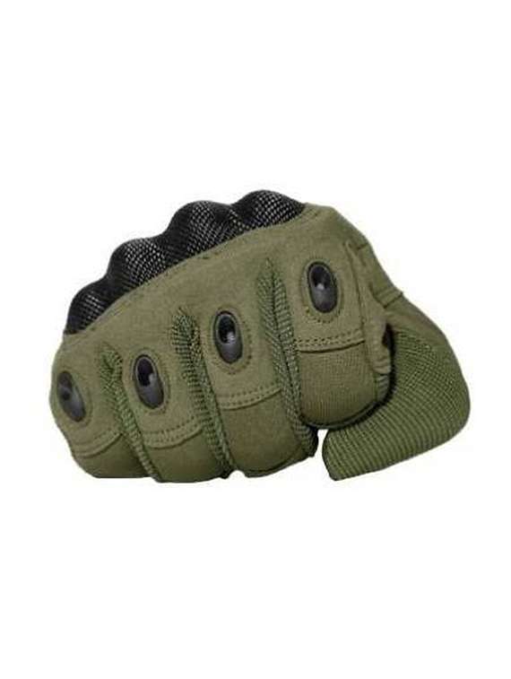 men olive polyester gloves - 20541799 -  Standard Image - 3