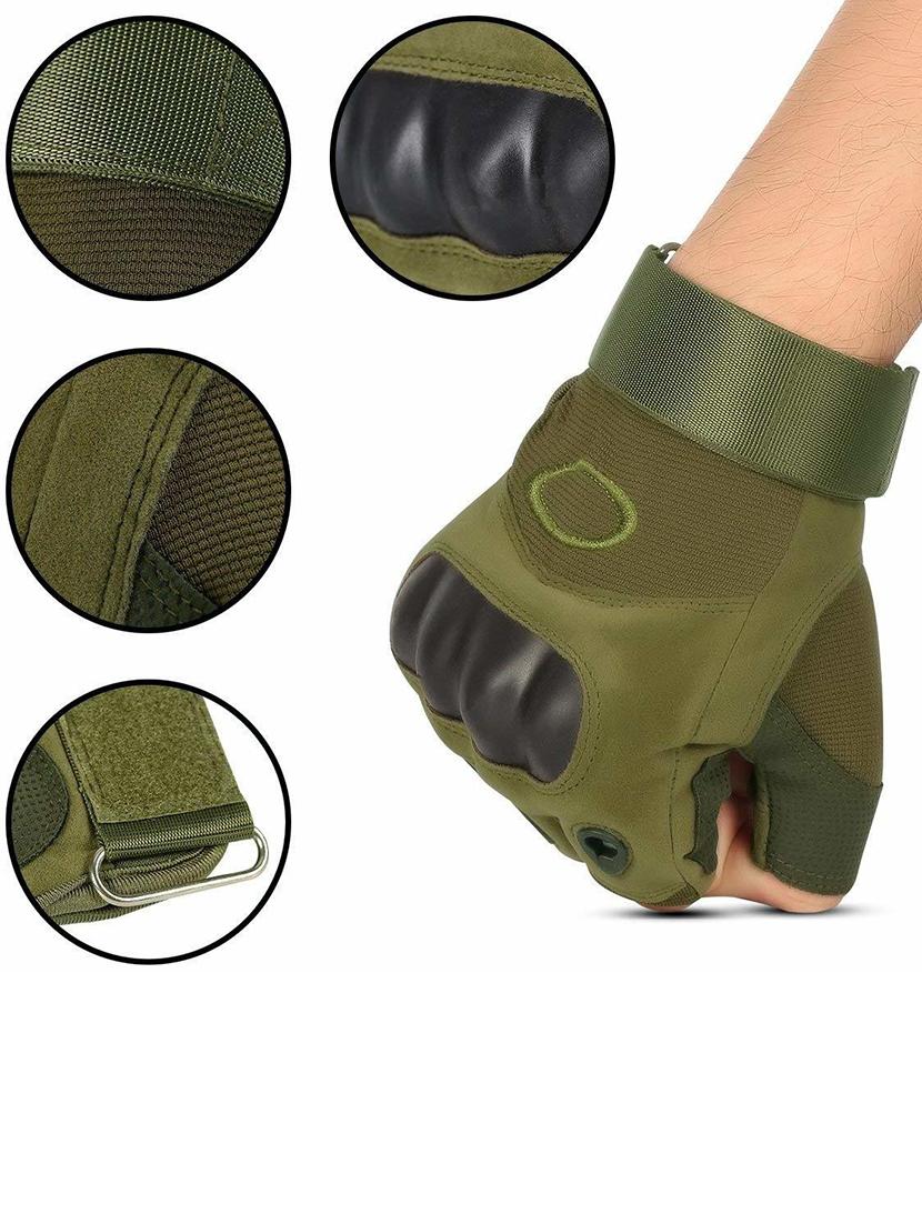 men olive polyester gloves - 20541800 - Zoom Image - 0