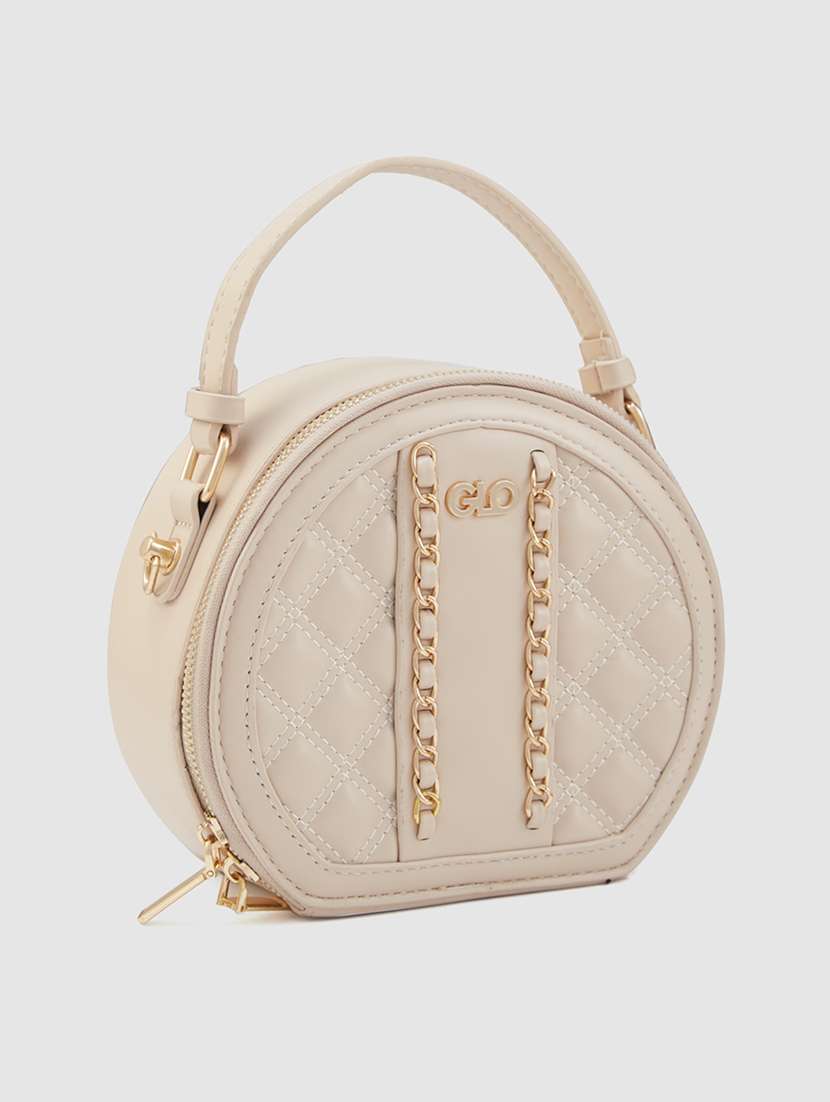 nude leatherette (pu) sling bag - 20546354 -  Standard Image - 5