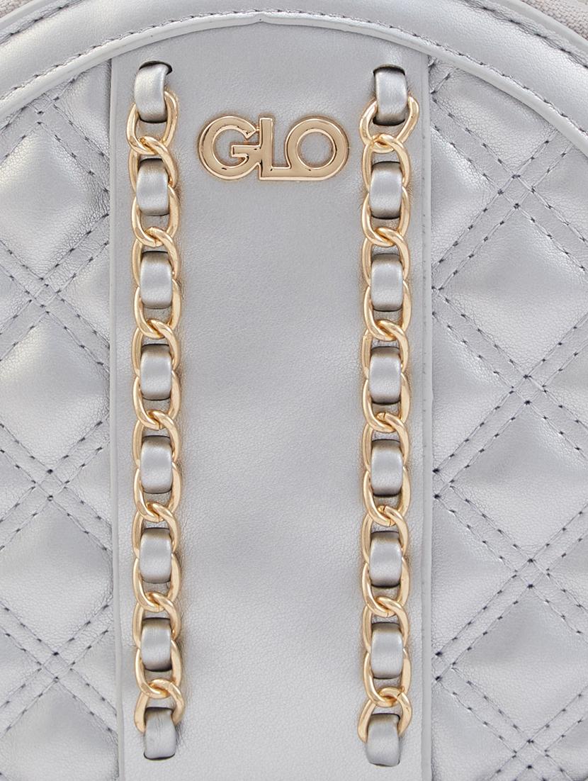 silver leatherette (pu) sling bag - 20546355 - Standard Image - 3