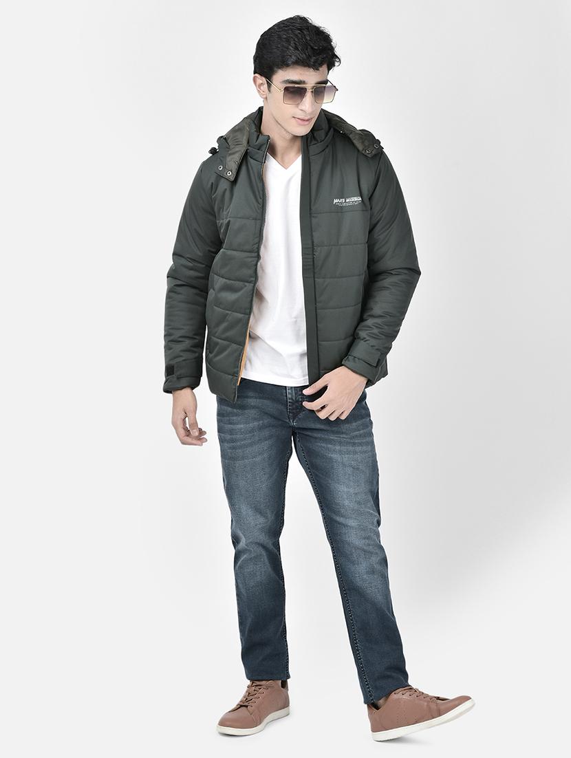 men back typographic print puffer jacket - 20546951 - Standard Image - 3