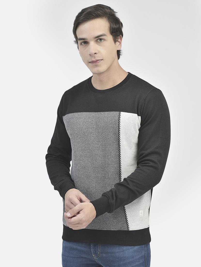 black cotton blend sweatshirt - 20546984 - Zoom Image - 0
