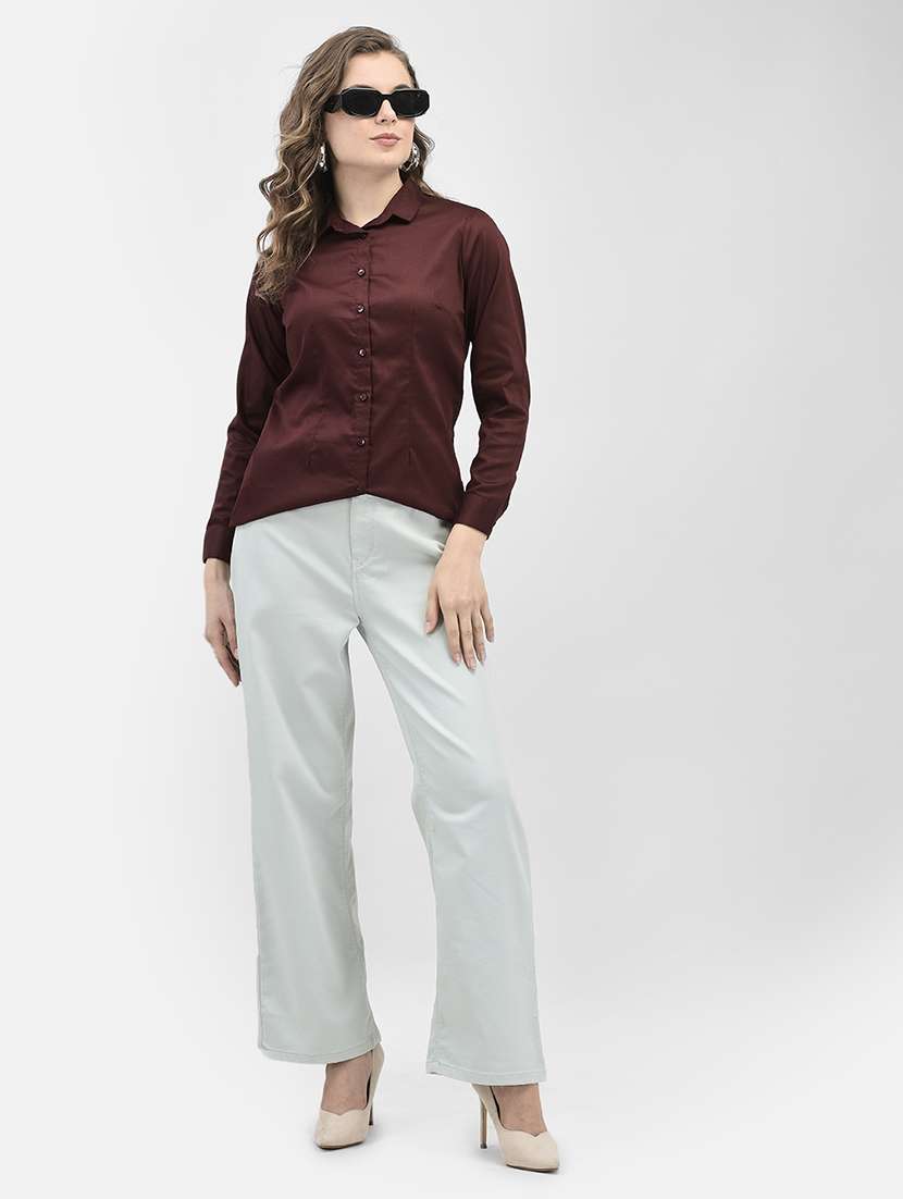 women solid regular shirt - 20547053 -  Standard Image - 3