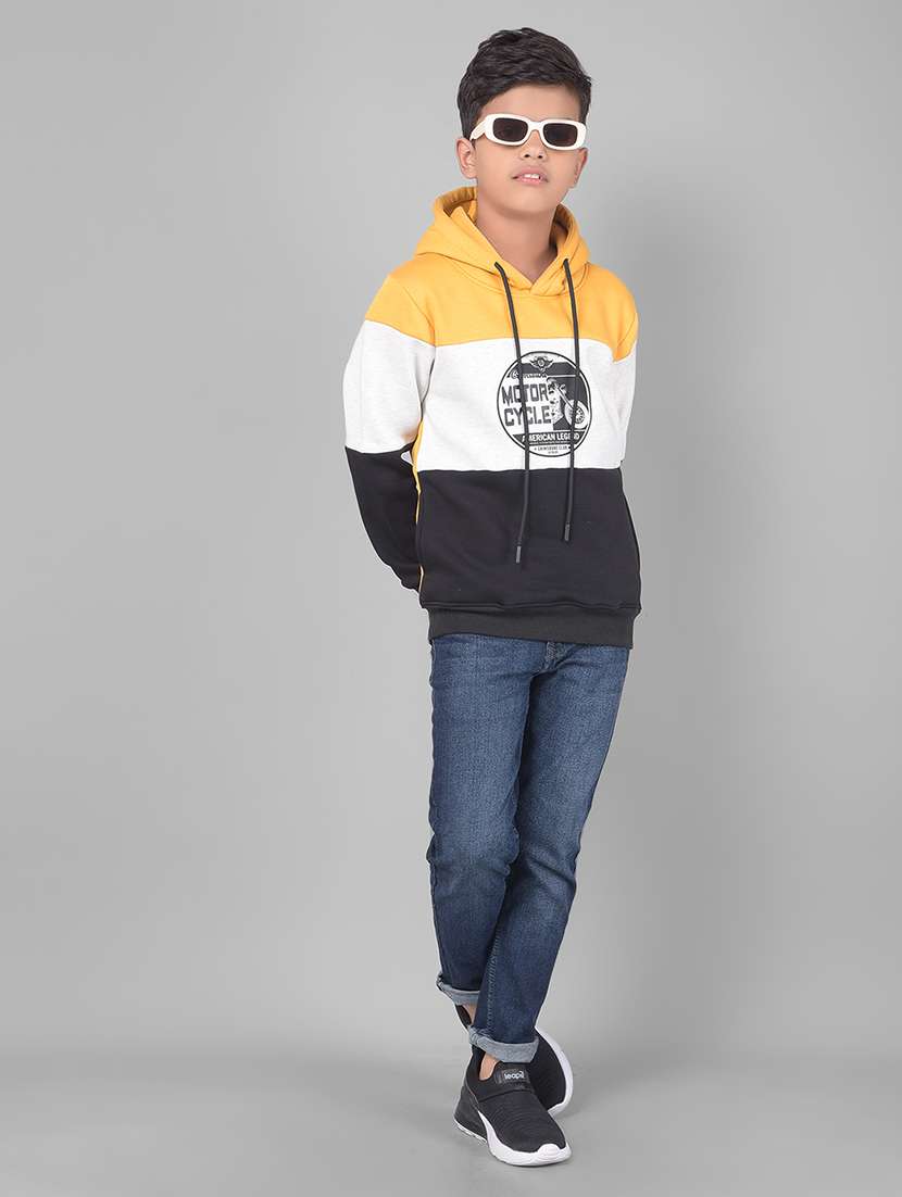 boys color block graphic printed hooded sweatshirt - 20547086 -  Standard Image - 3