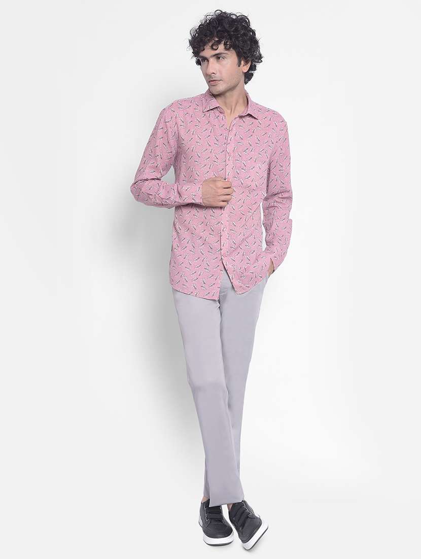 men mid rise solid flat front casual trouser - 20547127 - Standard Image - 3