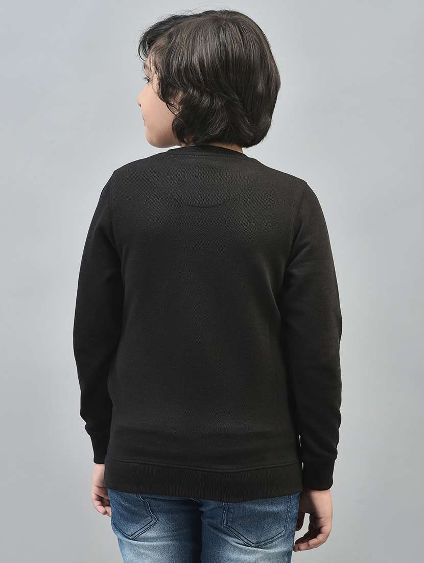 boys round neck typographic regular sweatshirt. - 20547295 -  Standard Image - 3