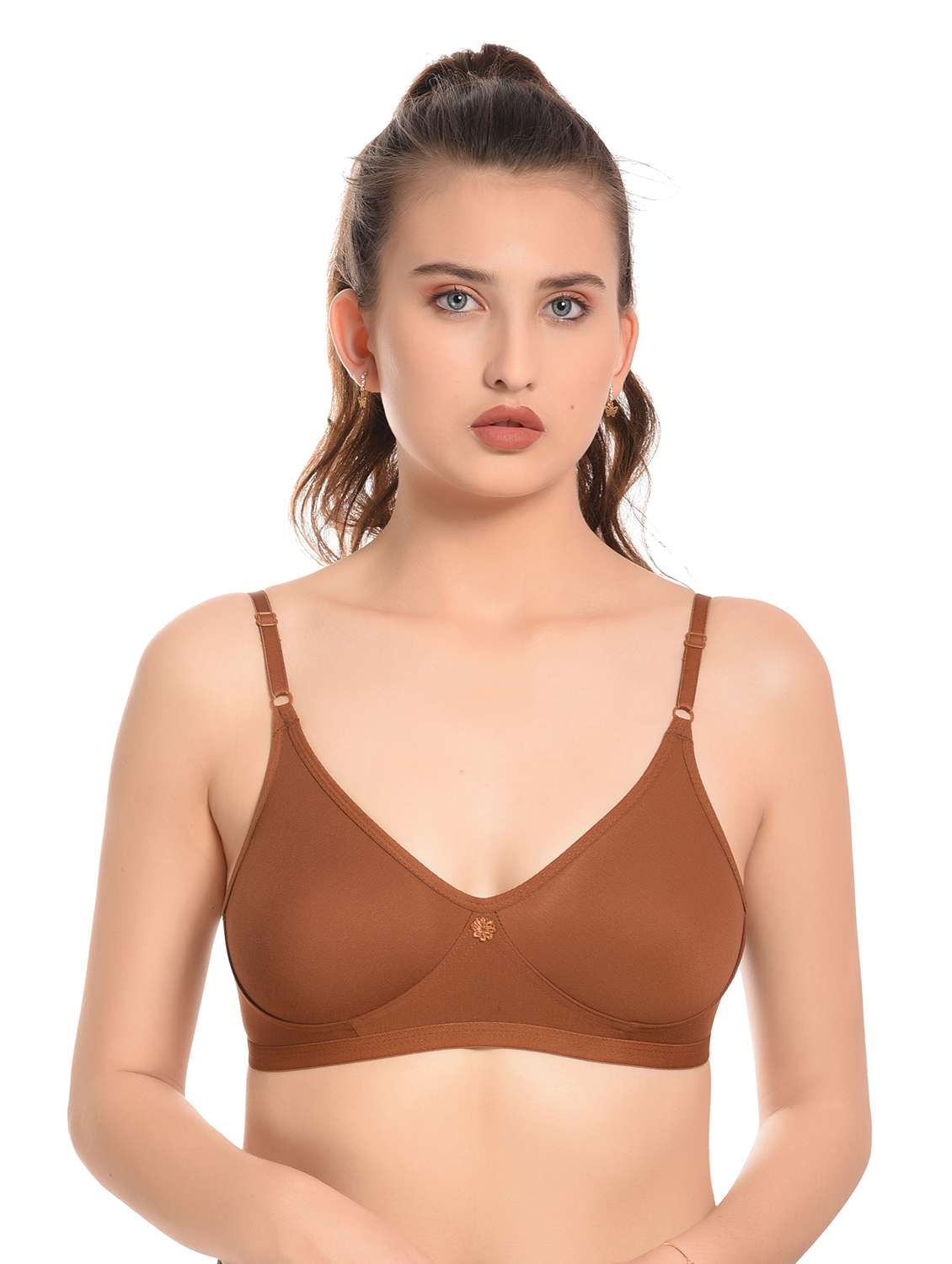 women pack of 2 solid t-shirt bra - 20551856 -  Standard Image - 5