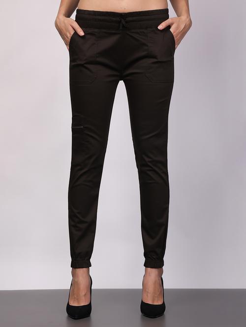 women solid slim fit jogger - 20553492 -  Standard Image - 0