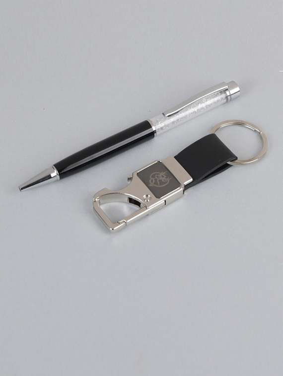 men pen & wallet,keyring gift combo - 20554269 -  Standard Image - 3