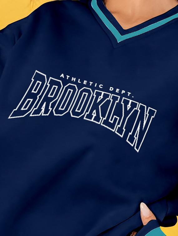 women long sleeved typography regular t-shirt - 20554811 - Standard Image - 3