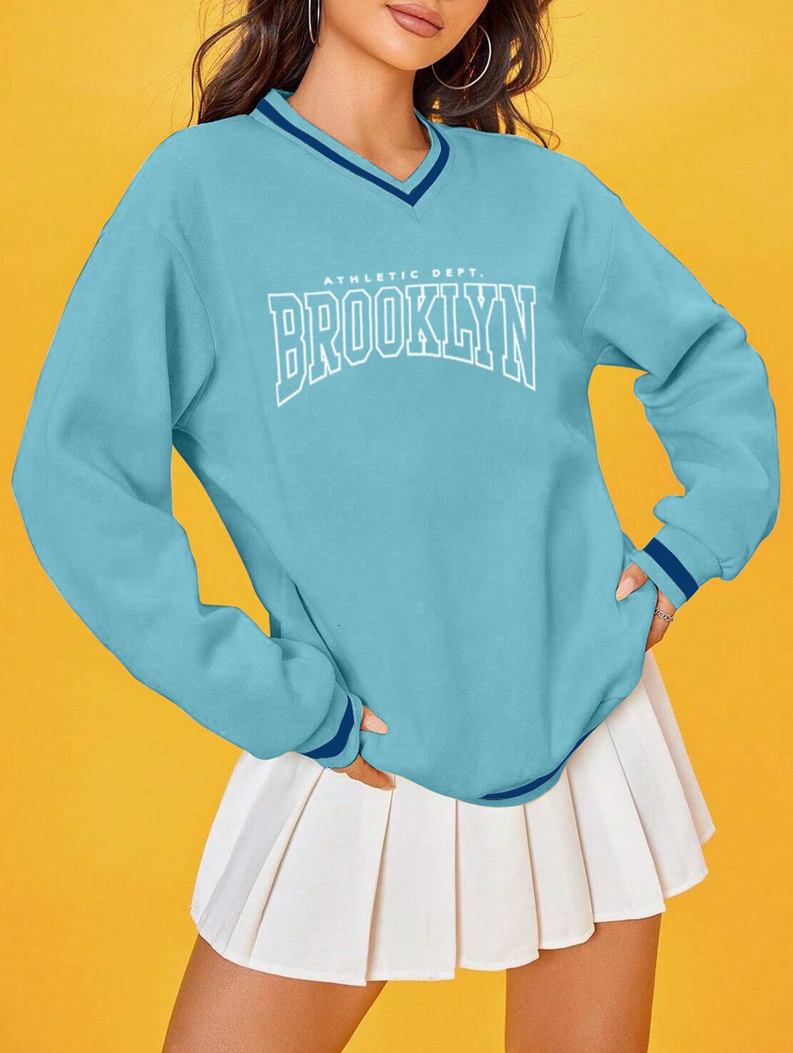 women long sleeved typography regular t-shirt - 20554813 - Zoom Image - 0