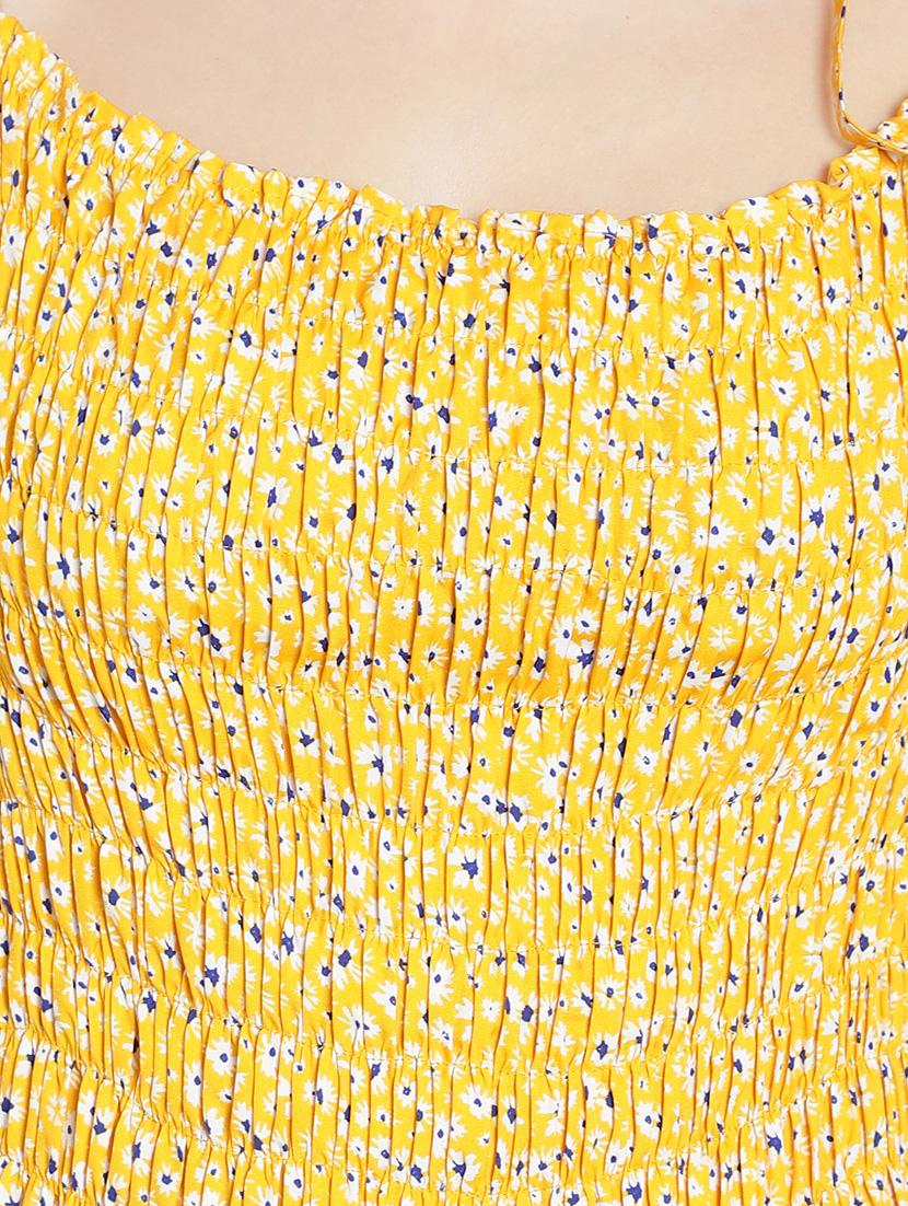 women floral print square neck dress - 20555389 - Standard Image - 5