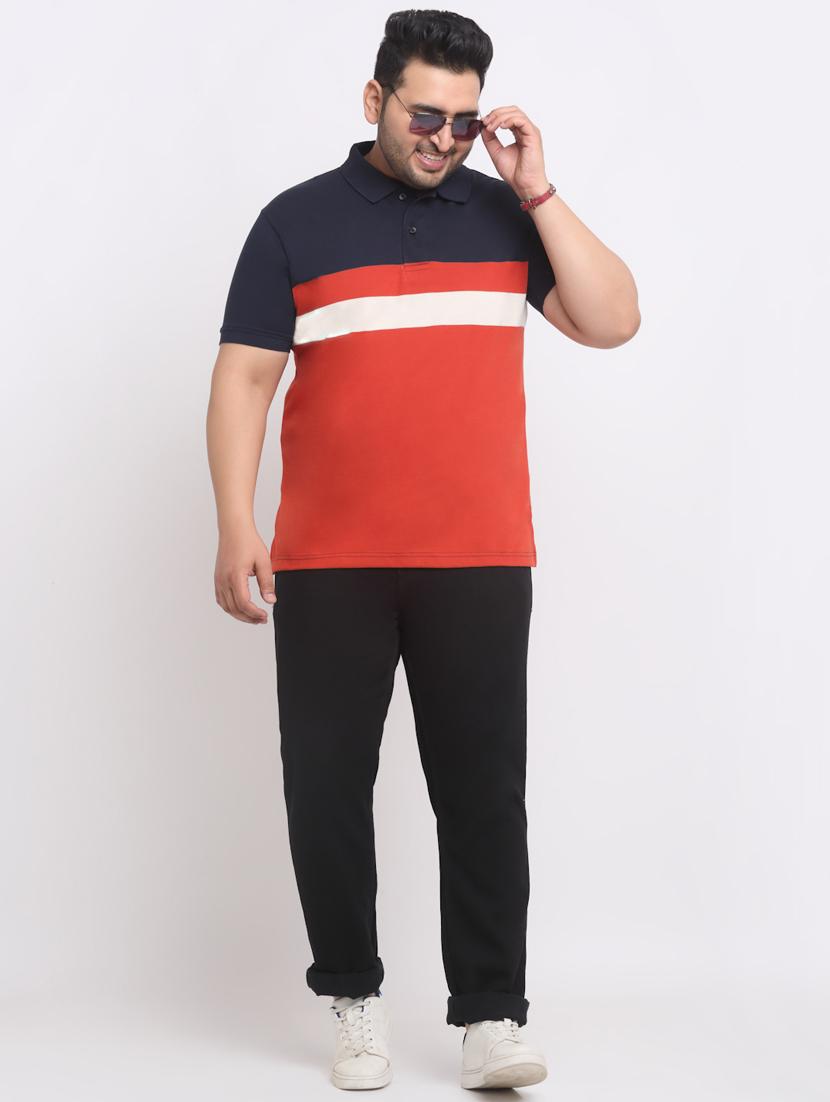 red & navy cotton regular t-shirt - 20555507 - Standard Image - 3