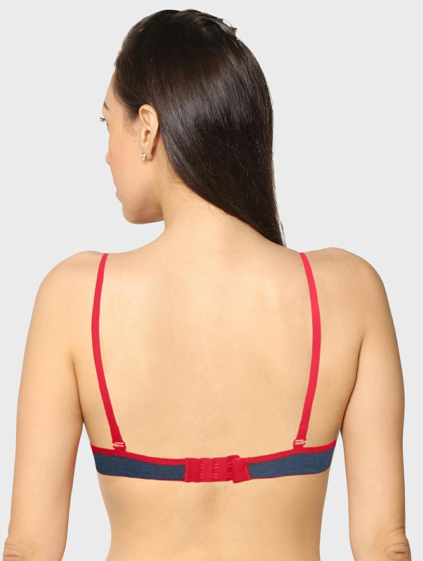 women pack of 2 solid t-shirt bra - 20560316 - Standard Image - 5