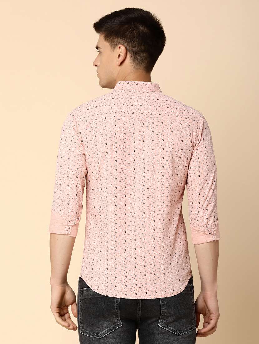 men collared printed casual shirt - 20562402 -  Standard Image - 3