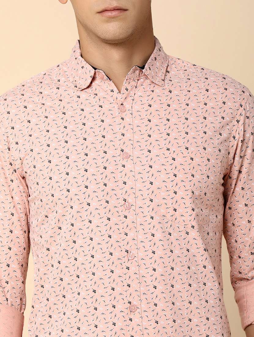 men collared printed casual shirt - 20562402 -  Standard Image - 5