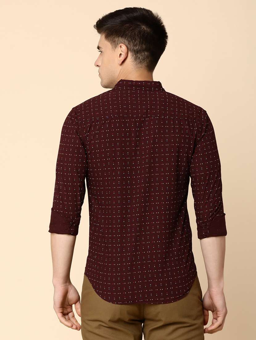 men collared printed casual shirt - 20562403 - Standard Image - 3