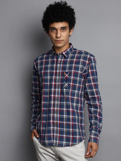 men regular fit check shirt - 20562437 - Standard Image - 0