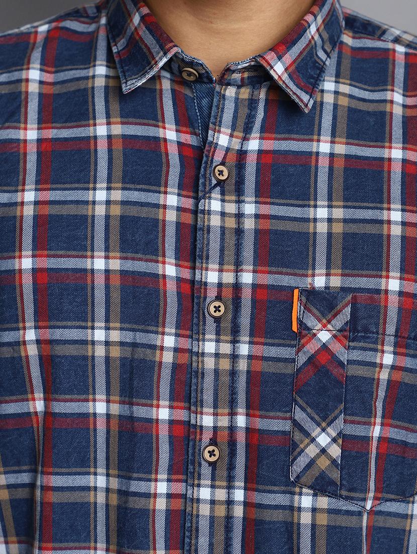 men regular fit check shirt - 20562437 - Standard Image - 5