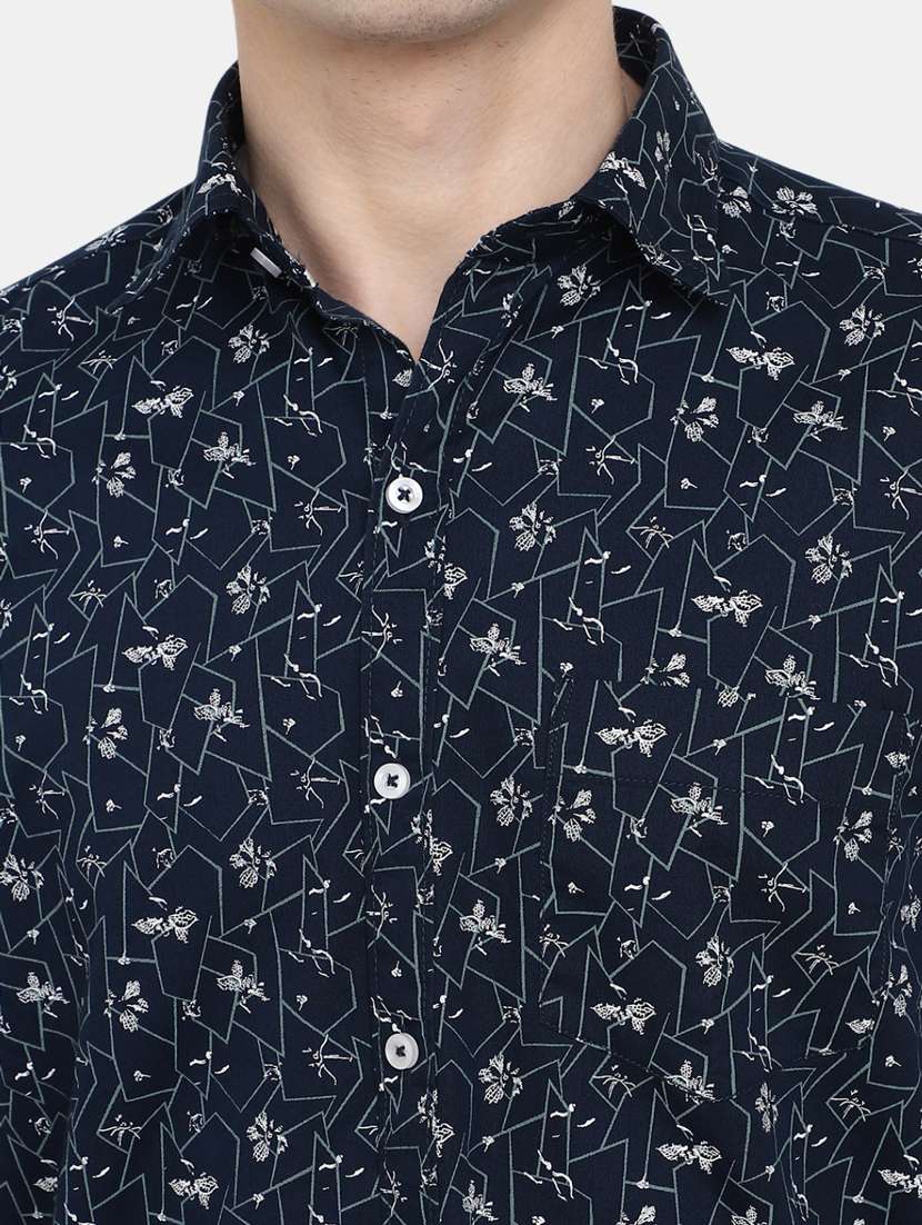 men collared printed casual shirt - 20562444 -  Standard Image - 5