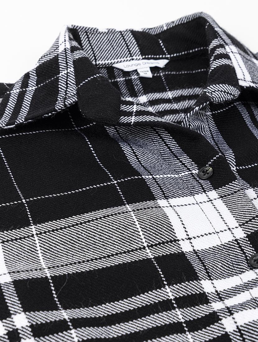 women checkered collared shirt - 20562547 - Standard Image - 3