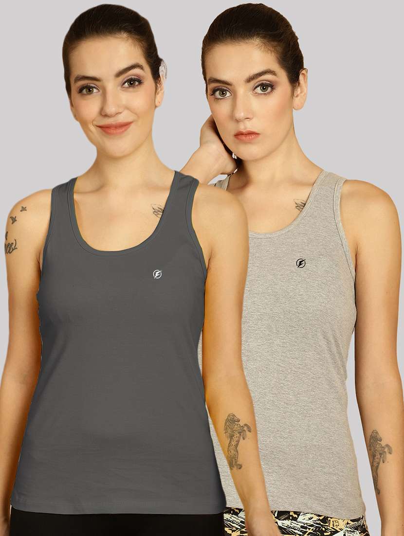 multi colored cotton tank top - 20562694 - Zoom Image - 0