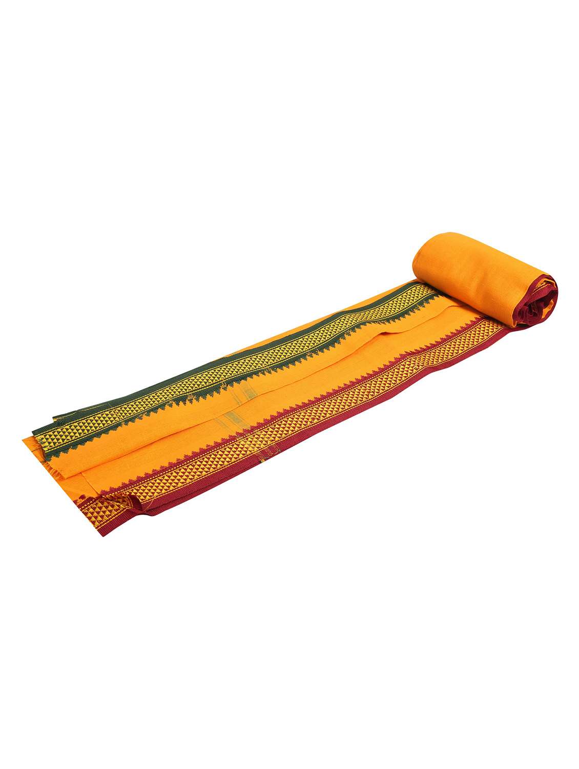 yellow printed gamcha - 20562775 - Zoom Image - 0