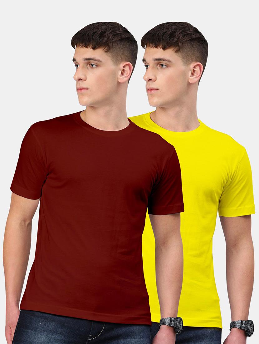 men pack of 2 solid t-shirts