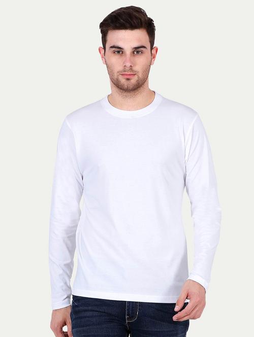 men round neck solid plain t-shirt - 20563550 - Standard Image - 0