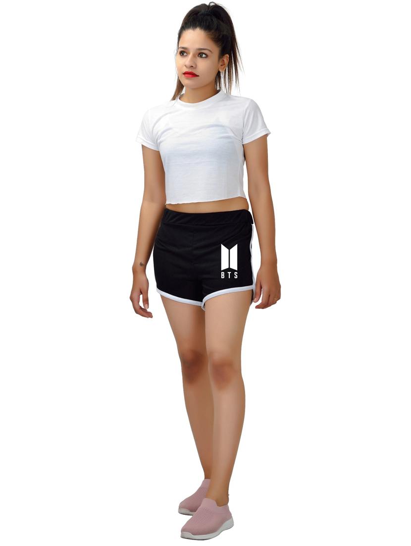 black placement print regular short - 20564352 - Standard Image - 3