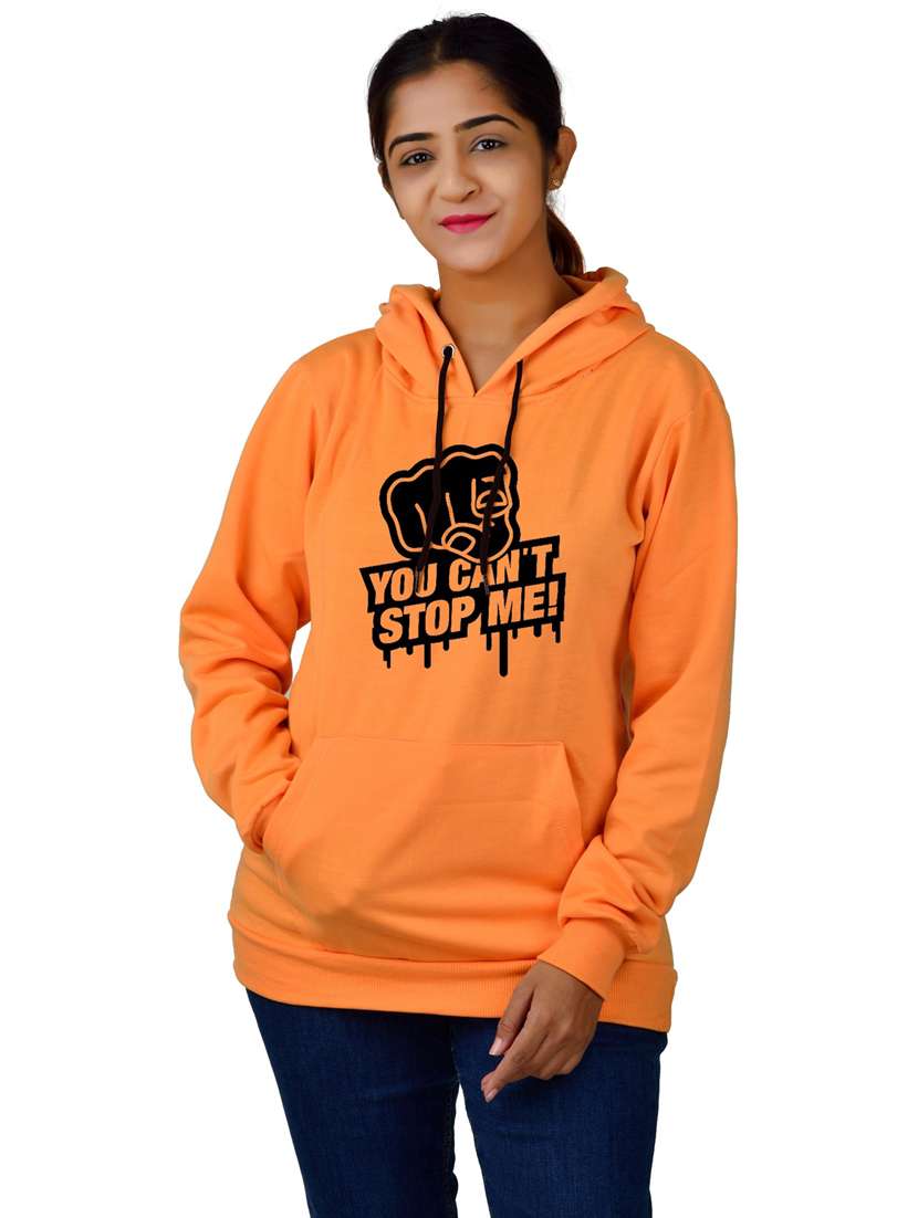 women front print hooded sweatshirt - 20564400 - Zoom Image - 0