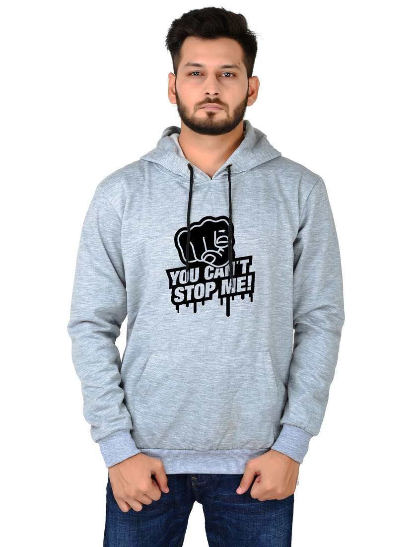 men front print hooded sweatshirt - 20564405 - Zoom Image - 0